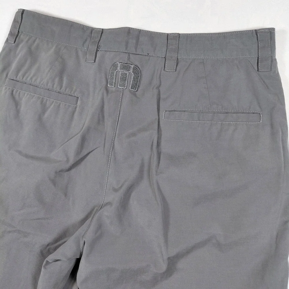 Travis Mathew Mens Grey Performance Golf Shorts 32W